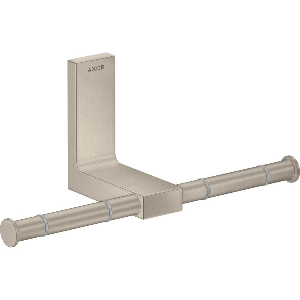 Russell HardwareAxorUniversal Rectangular Toilet Paper Holder Double in Brushed Nickel