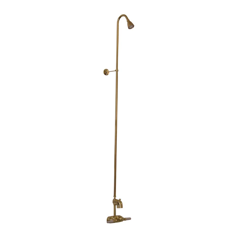 Russell HardwareBarclayDiverter Bathcock w/Code Spout, Riser, Polished Brass