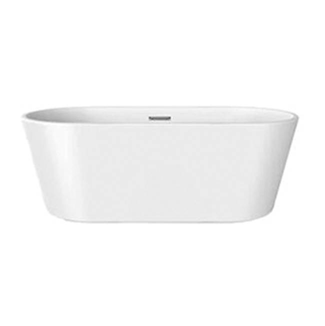 Russell HardwareBarclayPatrick 67'' AC Tub Matte Black W/Internal Drain And Of Mat Wh