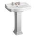 Barclay - 3-844WH - Complete Pedestal Bathroom Sinks