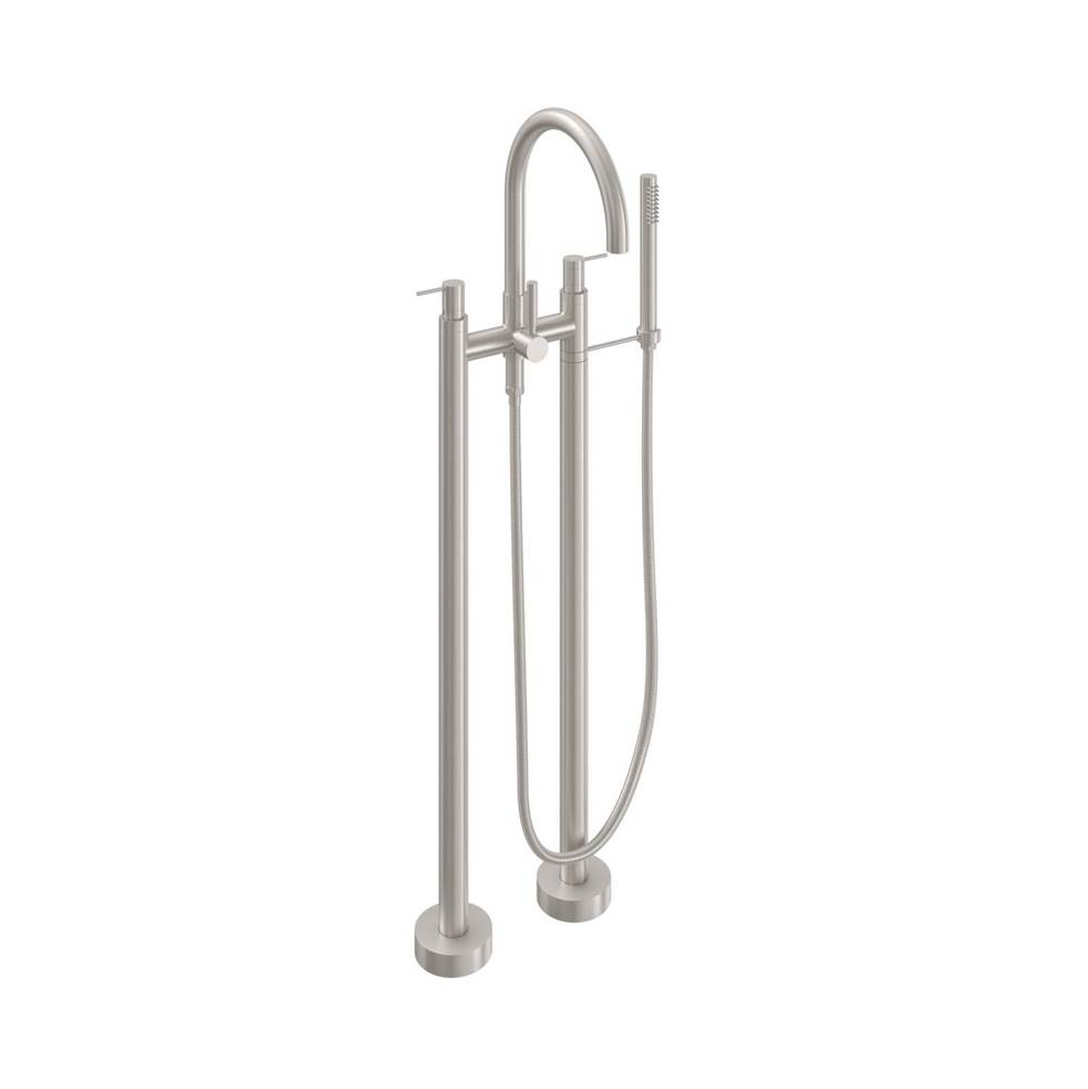 Russell HardwareCalifornia FaucetsContemporary Floor Mount Tub Filler - Arc Spout