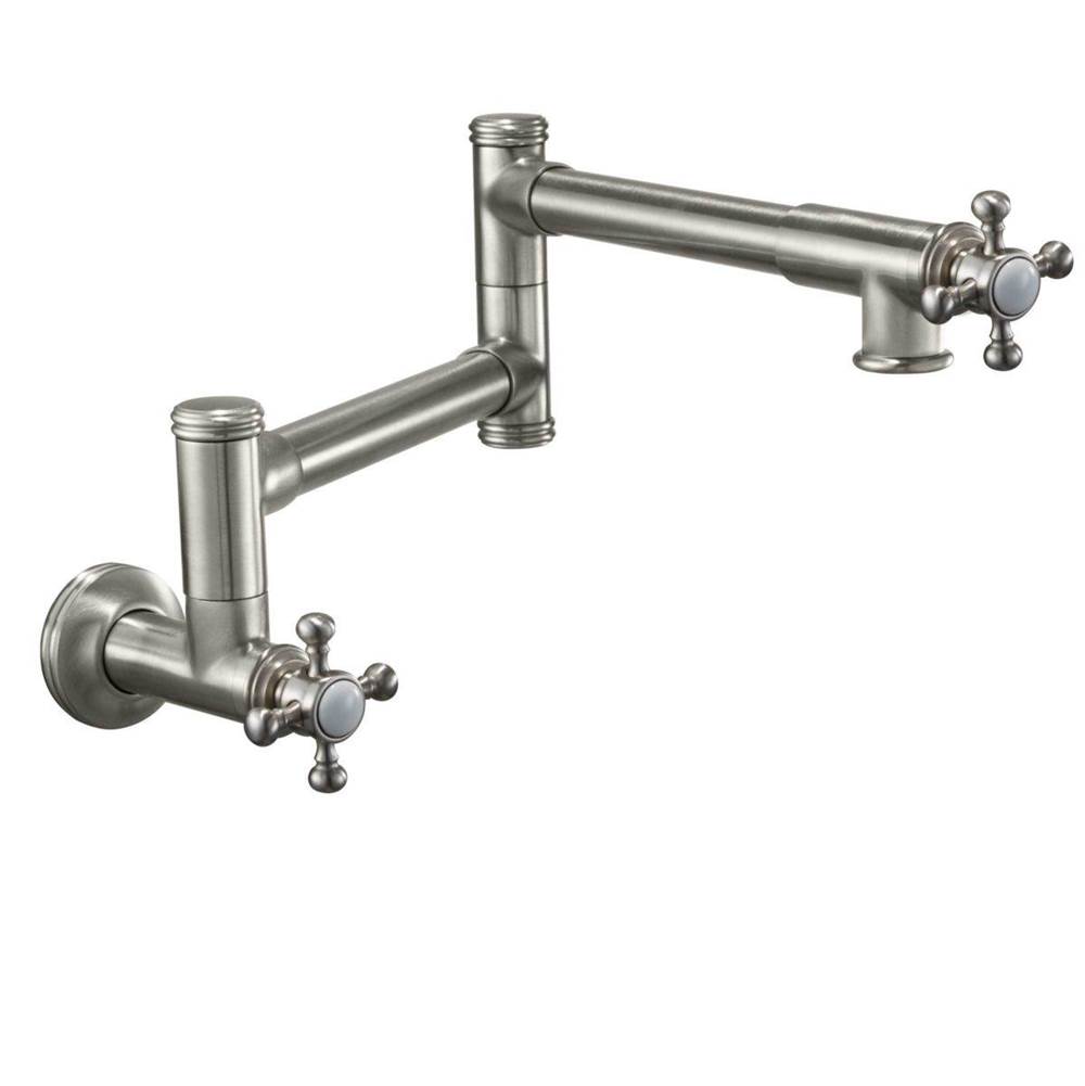 Russell HardwareCalifornia FaucetsPot Filler - Dual Handle Wall Mount - Traditional