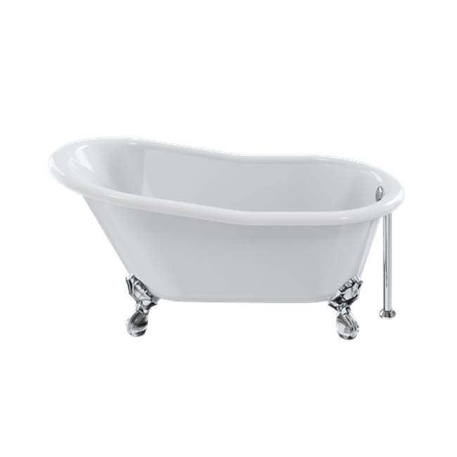 Russell HardwareCrosswater LondonBelgravia Slipper Freestanding Footed Bathtub (With Polished Chrome Claw Feet)