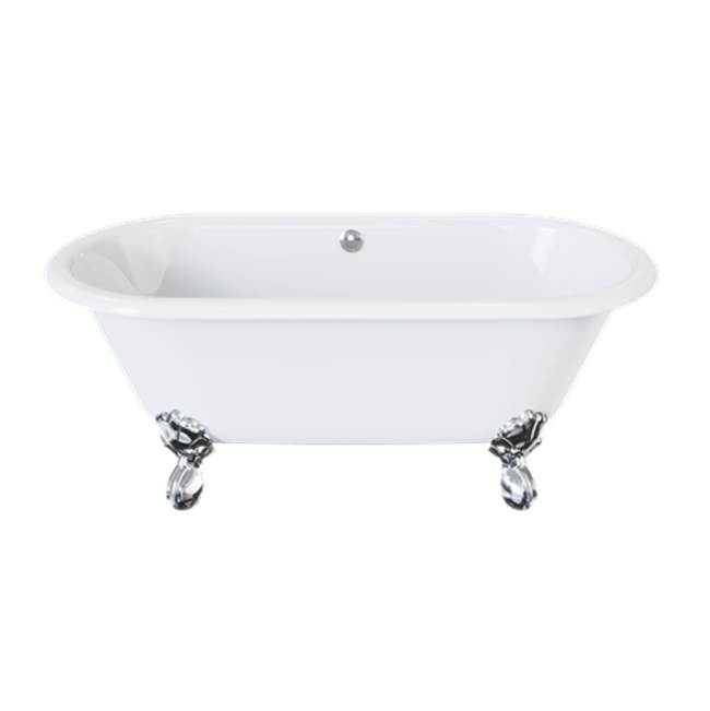 Russell HardwareCrosswater LondonBelgravia Freestanding Footed Bathtub (With Polished Chrome Claw Feet)
