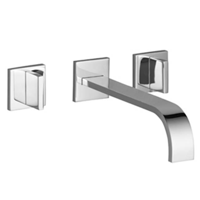 Russell HardwareDornbrachtMEM Wall-Mounted Three-Hole Lavatory Mixer Without Drain In Platinum Matte