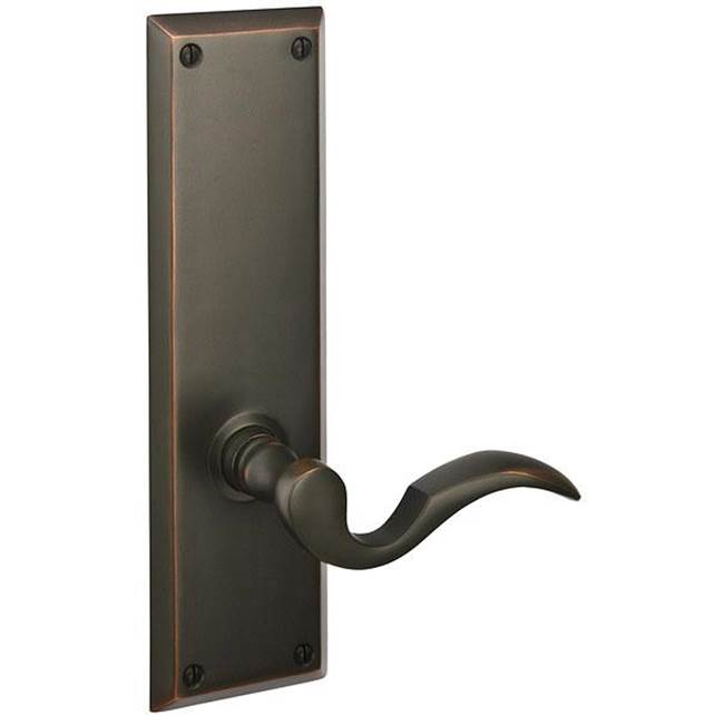 Russell HardwareEmtekPrivacy, Sideplate Locksets Quincy Non-Keyed 9'', Aston Lever, US10B