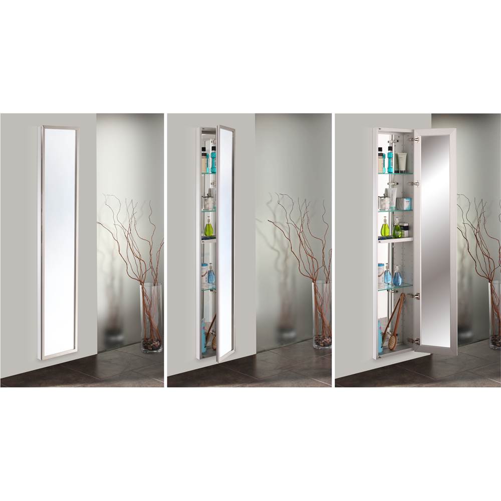GlassCrafters Full Length Mirrored Cabinets Medicine Cabinets item GC1672-6-SC-LE-FM-IB-R