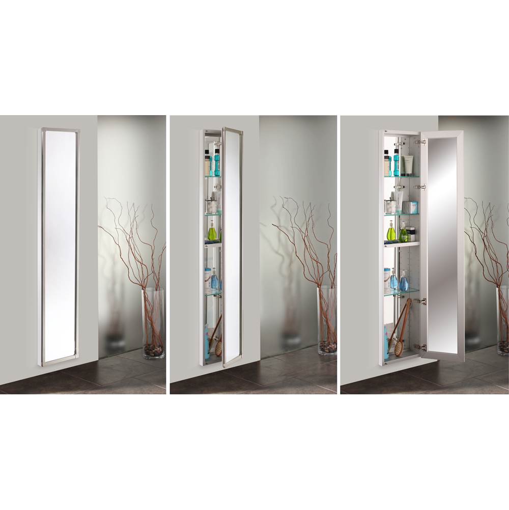 GlassCrafters Full Length Mirrored Cabinets Medicine Cabinets item GC1672-6-SC-PA-FM-IB-R
