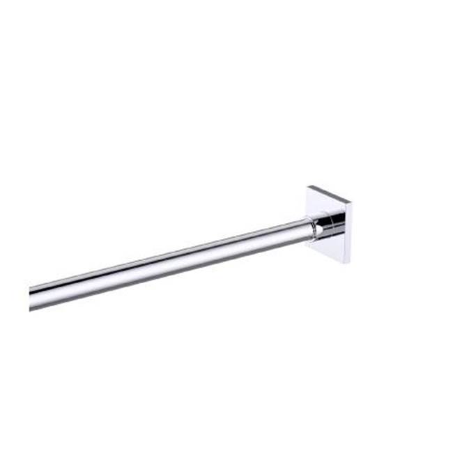 Russell HardwareKartnersShower Rods -  5 Feet (60-inch) Square Shower Rod with Square Ends -Satin Finish