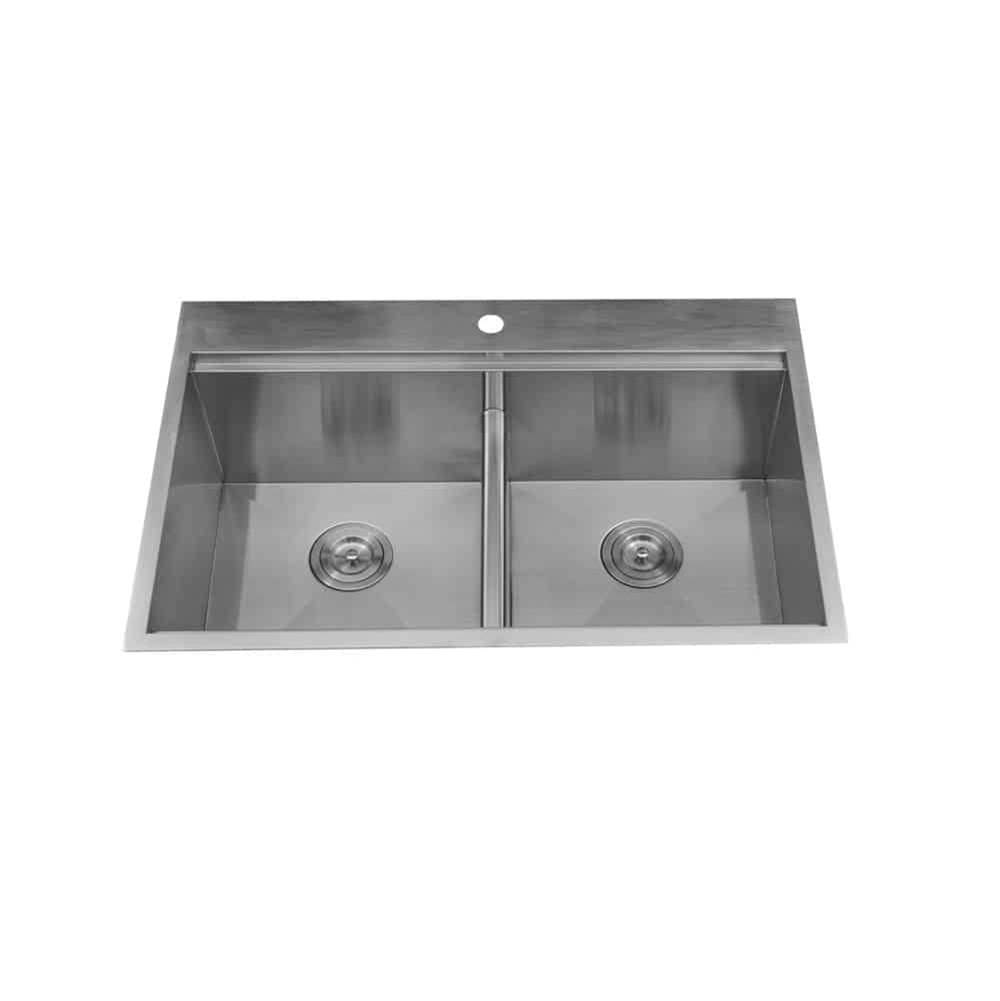 Russell HardwareLenovaTop Mount Double Bowl 33'' x 22'' x 10''