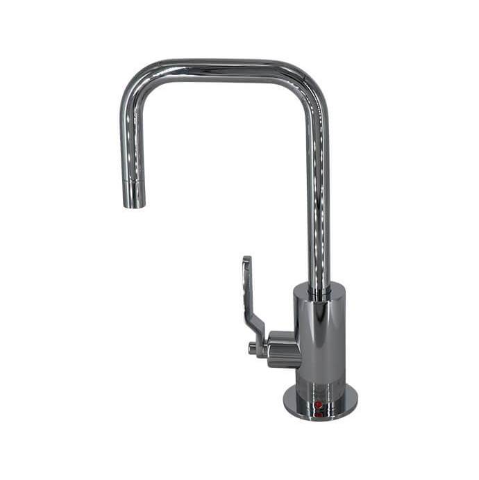 Russell HardwareMountain PlumbingHot Water Faucet with Contemporary Round Body & Industrial Lever Handle (90-degree Spout)