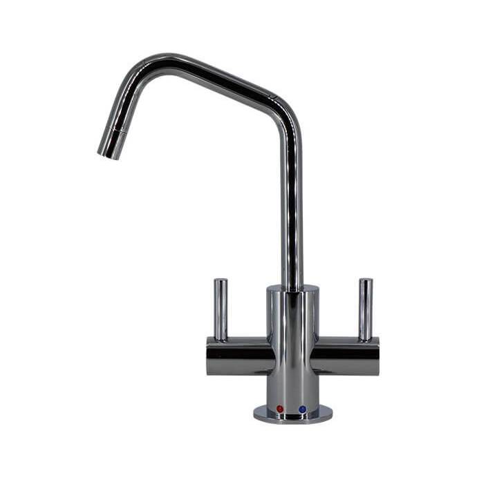 Russell HardwareMountain PlumbingHot & Cold Water Faucet with Contemporary Round Body & Handles (120-degree Spout)