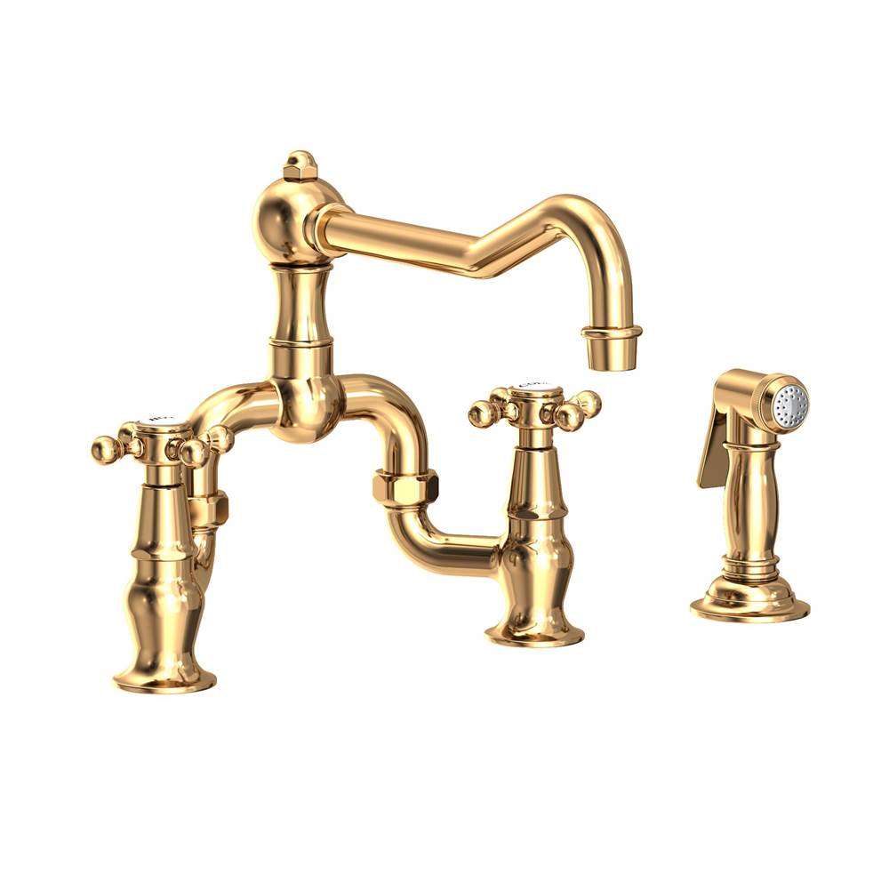 Russell HardwareNewport BrassKitchen Bridge Faucet with Side Spray