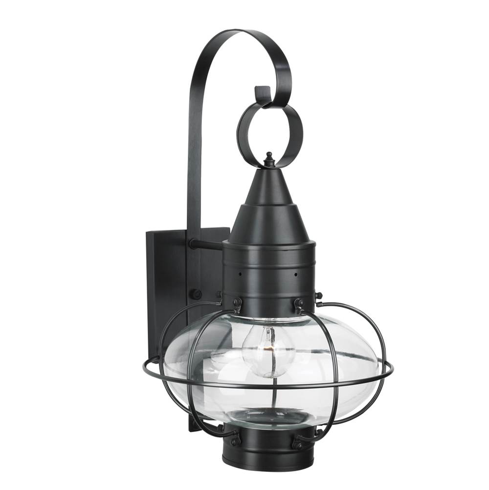 Russell HardwareNorwellClassic Onion Outdoor Wall Light - Black with Clear Glass