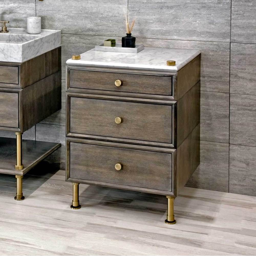 Stone Forest Side Cabinet Bathroom Furniture item PFS-STG-24-AB-STBL-WLNT CA