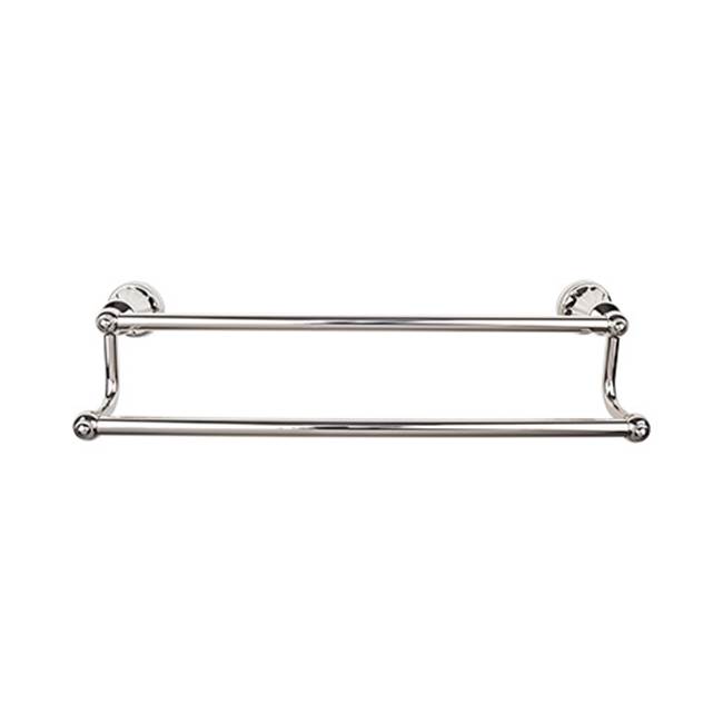 Russell HardwareTop KnobsHudson Bath Towel Bar 18 Inch Double Polished Nickel