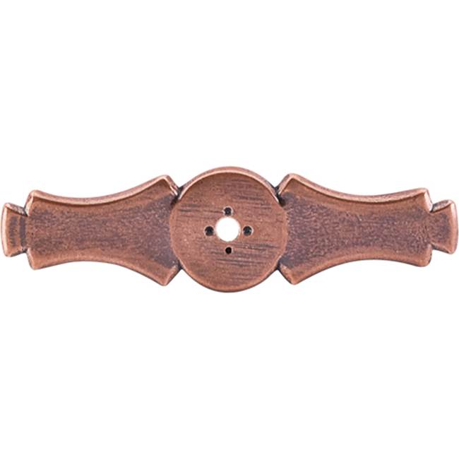 Russell HardwareTop KnobsCeltic Backplate 3 5/8 Inch Old English Copper