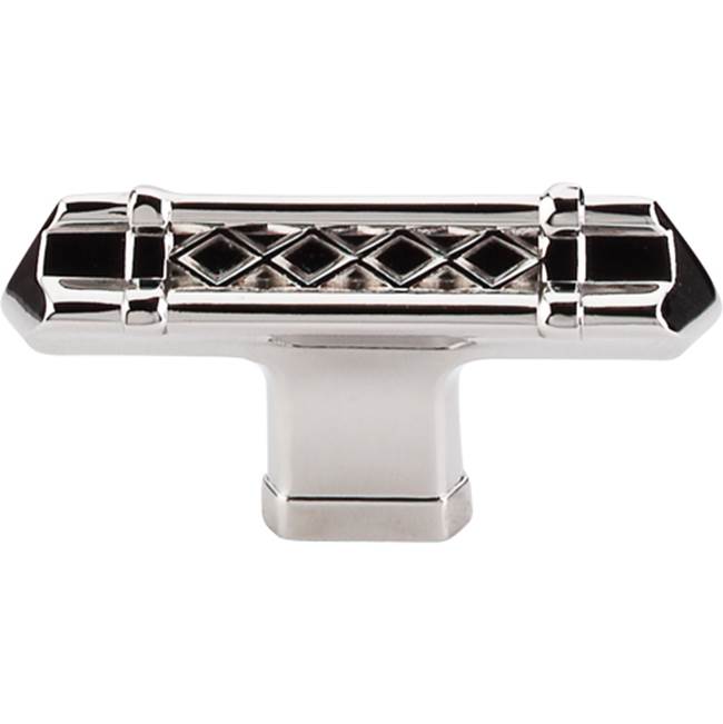 Russell HardwareTop KnobsTower Bridge T-Handle 2 5/8 Inch Polished Nickel