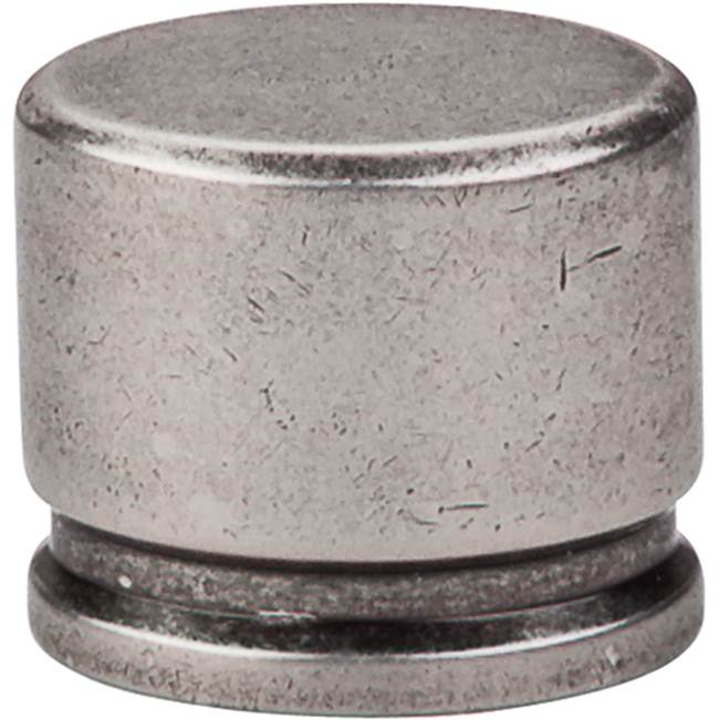 Russell HardwareTop KnobsOval Knob 1 3/8 Inch Pewter Antique