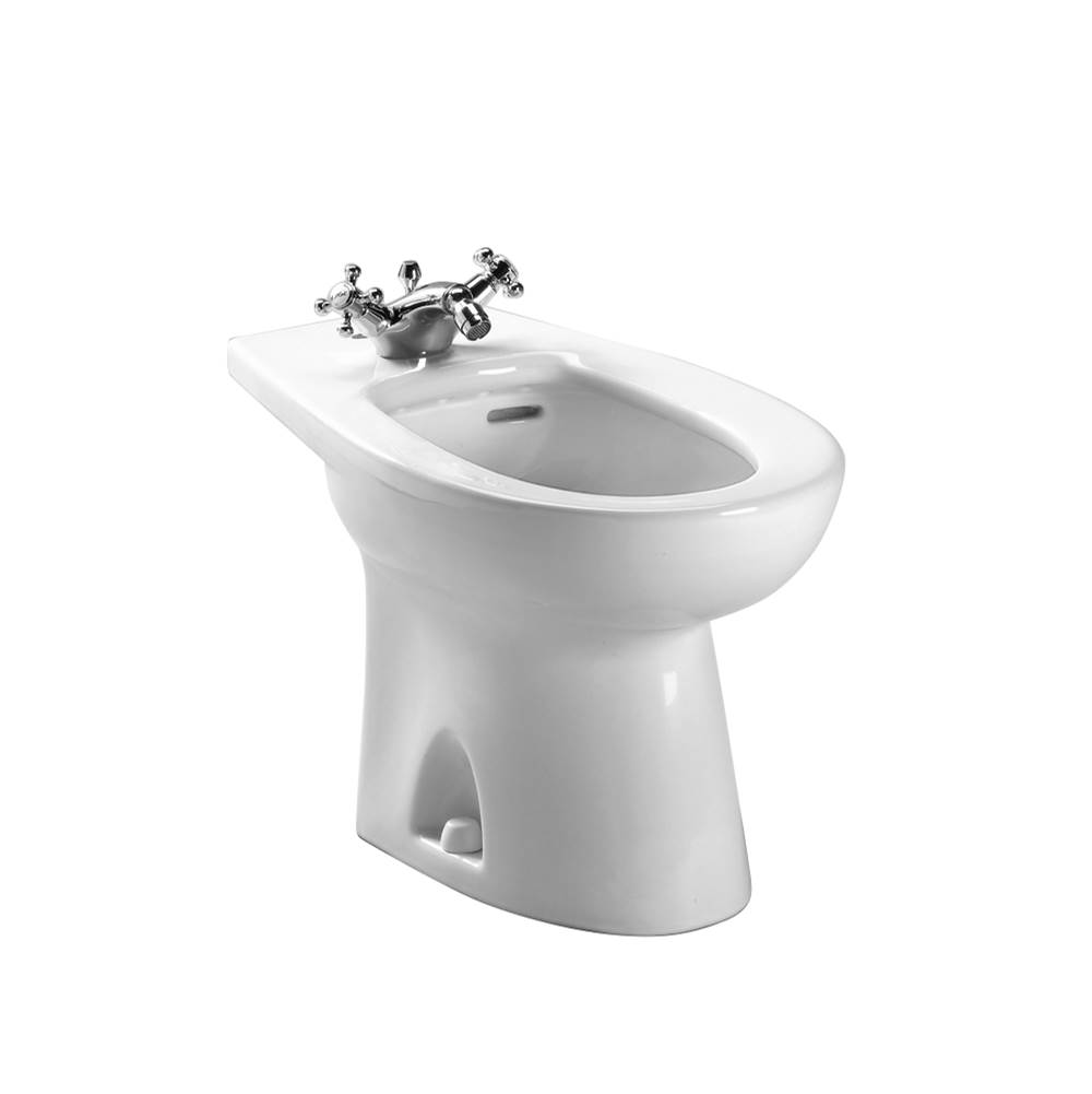 Russell HardwareTOTOToto® Piedmont® Single Hole Deck Mounted Faucet Bidet, Cotton White