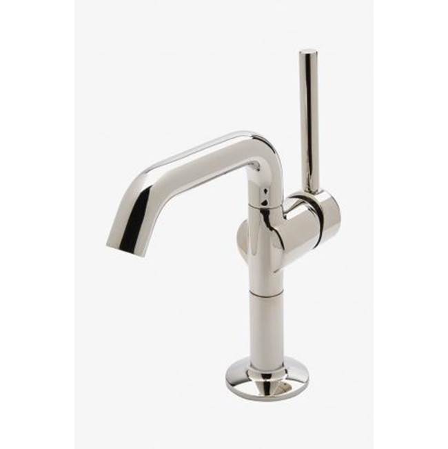 Russell HardwareWaterworks.25 One Hole High Profile Bar Faucet, Metal Lever Handle in Dark Nickel