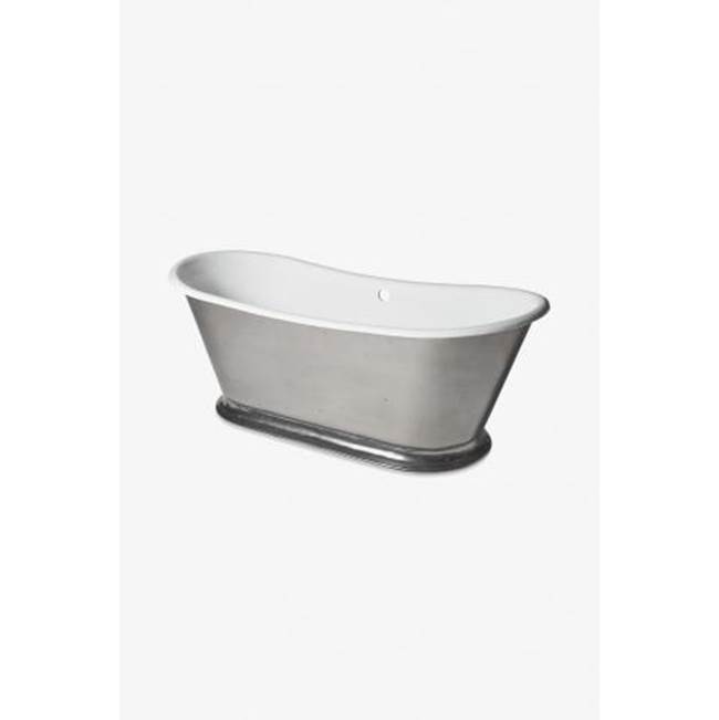 Russell HardwareWaterworksMargaux 72'' x 29'' x 27 1/2'' Freestanding Oval Cast Iron Bathtub with Slip Resistance in Unpainted Primed