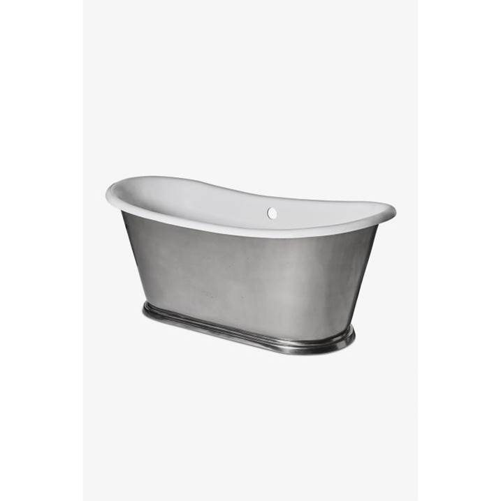 Russell HardwareWaterworksCandide 66'' x 27'' x 27'' Freestanding Oval Cast Iron Bathtub With Slip Resistance in Unpainted Primed