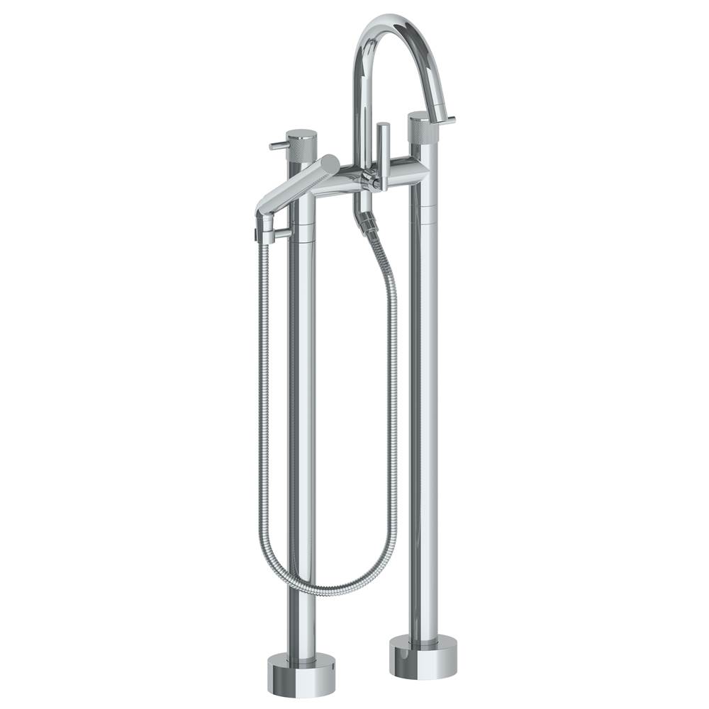Russell HardwareWatermarkFloor Standing Bath set with Gooseneck Spout and Slim Hand Shower